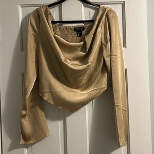 Rachel Zoe Gold Drape Blouse